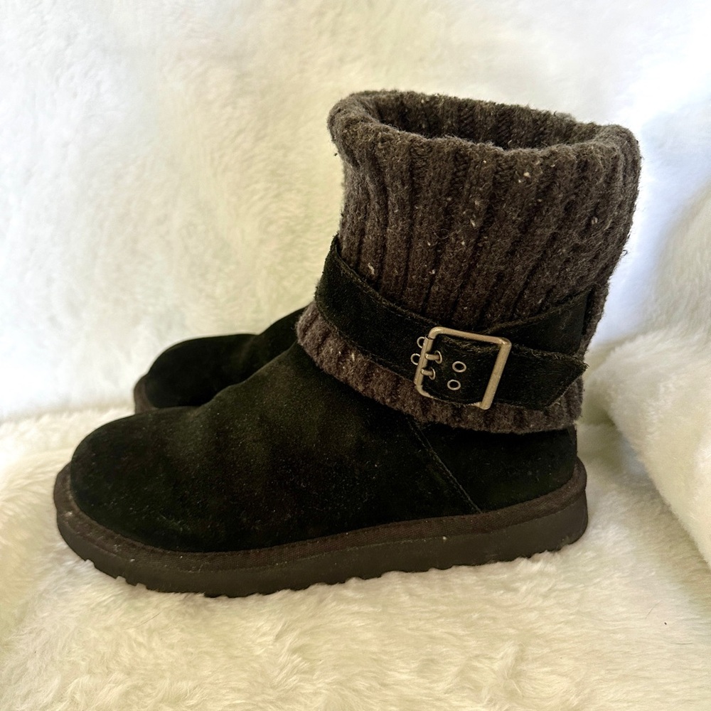 Ugg ankle boots with sweater cuff